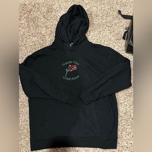 Forever 21 “Thank You Come Again” Graphic Black Sweatshirt US XL